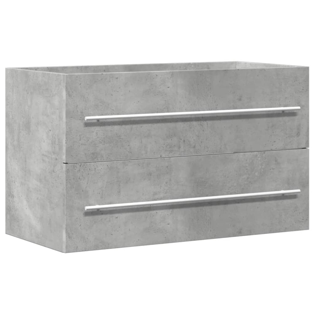 vidaXL Dulap de chiuvetă gri beton 80x38,5x48 cm lemn prelucrat
