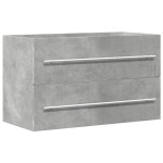 vidaXL Dulap de chiuvetă gri beton 80x38,5x48 cm lemn prelucrat vidaXL Dulap de chiuvetă gri beton 80x38,5x48 cm lemn prelucrat