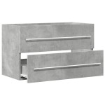 vidaXL Dulap de chiuvetă gri beton 80x38,5x48 cm lemn prelucrat vidaXL Dulap de chiuvetă gri beton 80x38,5x48 cm lemn prelucrat