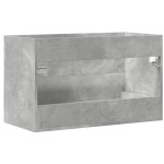 vidaXL Dulap de chiuvetă gri beton 80x38,5x48 cm lemn prelucrat vidaXL Dulap de chiuvetă gri beton 80x38,5x48 cm lemn prelucrat