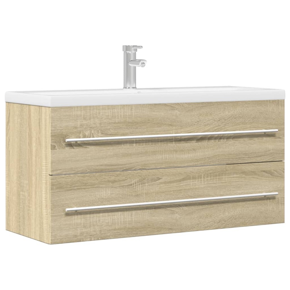vidaXL Dulap de chiuvetă, stejar Sonoma, 100x38,5x48 cm, PAL