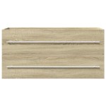 vidaXL Dulap de chiuvetă, stejar Sonoma, 100x38,5x48 cm, PAL