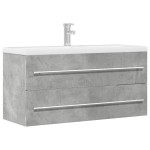 vidaXL Dulap de chiuvetă, gri beton, 100x38,5x48 cm, PAL vidaXL Dulap de chiuvetă, gri beton, 100x38,5x48 cm, PAL