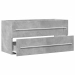 vidaXL Dulap de chiuvetă, gri beton, 100x38,5x48 cm, PAL vidaXL Dulap de chiuvetă, gri beton, 100x38,5x48 cm, PAL