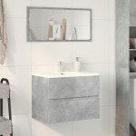 vidaXL Dulap pentru baie, gri beton, 60x38,5x45 cm, lemn prelucrat vidaXL Dulap pentru baie, gri beton, 60x38,5x45 cm, lemn prelucrat