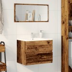 vidaXL Dulap pentru baie, lemn vechi, 60x38,5x45 cm, lemn prelucrat vidaXL Dulap pentru baie, lemn vechi, 60x38,5x45 cm, lemn prelucrat