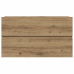 vidaXL Dulap pentru baie stejar artizanal 80x38,5x45 cm lemn prelucrat vidaXL Dulap pentru baie stejar artizanal 80x38,5x45 cm lemn prelucrat