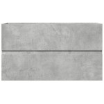 vidaXL Dulap de chiuvetă, gri beton, 90x38,5x45 cm, lemn prelucrat
