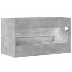 vidaXL Dulap de chiuvetă, gri beton, 90x38,5x45 cm, lemn prelucrat