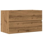 vidaXL Dulap de chiuvetă stejar artizanal 90x38,5x45 cm lemn prelucrat vidaXL Dulap de chiuvetă stejar artizanal 90x38,5x45 cm lemn prelucrat