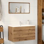 vidaXL Dulap de chiuvetă stejar artizanal 90x38,5x45 cm lemn prelucrat vidaXL Dulap de chiuvetă stejar artizanal 90x38,5x45 cm lemn prelucrat