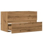 vidaXL Dulap de chiuvetă stejar artizanal 90x38,5x45 cm lemn prelucrat vidaXL Dulap de chiuvetă stejar artizanal 90x38,5x45 cm lemn prelucrat