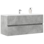 vidaXL Dulap de chiuvetă, gri beton, 100x38,5x45 cm, PAL vidaXL Dulap de chiuvetă, gri beton, 100x38,5x45 cm, PAL