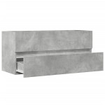 vidaXL Dulap de chiuvetă, gri beton, 100x38,5x45 cm, PAL vidaXL Dulap de chiuvetă, gri beton, 100x38,5x45 cm, PAL