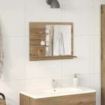 vidaXL Dulap cu oglindă de baie, stejar artizanal, 60x10,5x45 cm vidaXL Dulap cu oglindă de baie, stejar artizanal, 60x10,5x45 cm