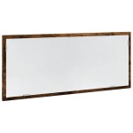 vidaXL Oglindă de baie LED stejar fumuriu 100x8,5x37 cm lemn prelucrat