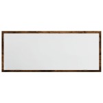 vidaXL Oglindă de baie LED stejar fumuriu 100x8,5x37 cm lemn prelucrat