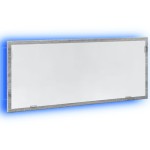 vidaXL Oglindă de baie LED sonoma gri, 100x8,5x37 cm lemn prelucrat