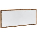 vidaXL Oglindă de baie LED lemn vechi, 100x8,5x37 cm lemn prelucrat