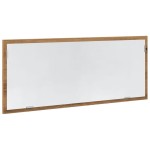 vidaXL Oglindă baie LED stejar artizanal, 100x8,5x37 cm lemn prelucrat