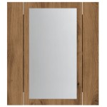 vidaXL Dulap cu oglindă de baie LED stejar artizanal 40x12x45 cm, lemn vidaXL Dulap cu oglindă de baie LED stejar artizanal 40x12x45 cm, lemn