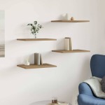 vidaXL Plăci bibliotecă, 4 buc., stejar artizanal, 40x30x1,5 cm, lemn vidaXL Plăci bibliotecă, 4 buc., stejar artizanal, 40x30x1,5 cm, lemn