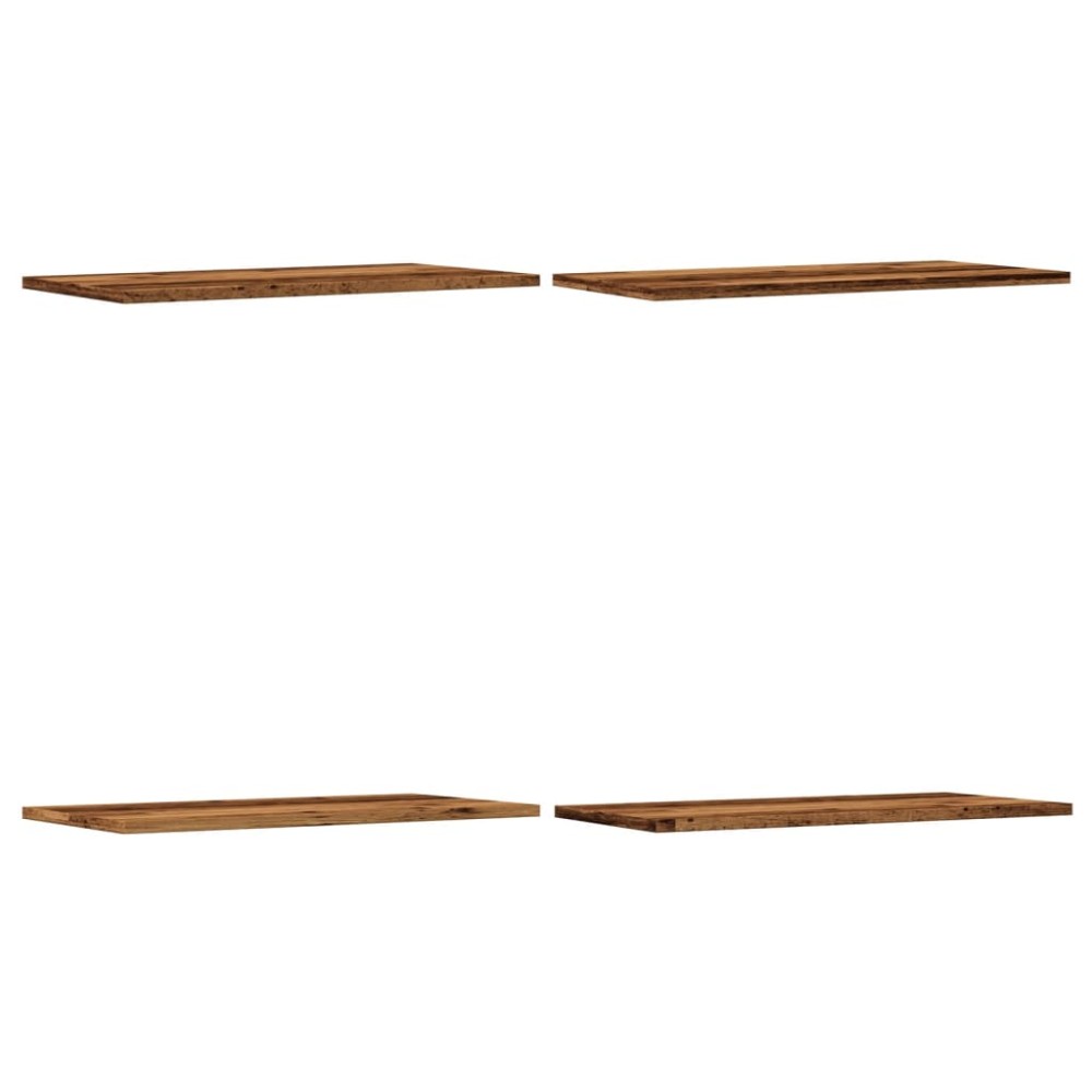 vidaXL Rafturi perete 4 buc., lemn vechi, 60x30x1,5 cm, lemn prelucrat