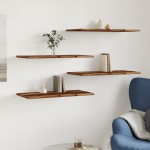 vidaXL Rafturi perete 4 buc., lemn vechi, 60x30x1,5 cm, lemn prelucrat vidaXL Rafturi perete 4 buc., lemn vechi, 60x30x1,5 cm, lemn prelucrat