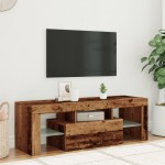 vidaXL Dulap TV cu lumini LED lemn vechi 120x36,5x40 cm lemn prelucrat vidaXL Dulap TV cu lumini LED lemn vechi 120x36,5x40 cm lemn prelucrat
