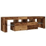 vidaXL Dulap TV cu lumini LED lemn vechi 140x36,5x40 cm lemn prelucrat vidaXL Dulap TV cu lumini LED lemn vechi 140x36,5x40 cm lemn prelucrat