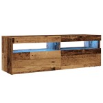 vidaXL Dulap TV cu lumini LED lemn vechi 120x35x40 cm lemn prelucrat vidaXL Dulap TV cu lumini LED lemn vechi 120x35x40 cm lemn prelucrat