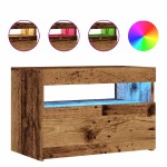 vidaXL Dulap TV cu lumini LED lemn vechi 60x35x40 cm lemn prelucrat vidaXL Dulap TV cu lumini LED lemn vechi 60x35x40 cm lemn prelucrat
