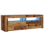 vidaXL Dulap TV cu lumini LED lemn vechi 120x35x40 cm lemn prelucrat vidaXL Dulap TV cu lumini LED lemn vechi 120x35x40 cm lemn prelucrat