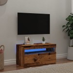 vidaXL Dulap TV cu lumini LED lemn vechi 75x35x40 cm lemn prelucrat vidaXL Dulap TV cu lumini LED lemn vechi 75x35x40 cm lemn prelucrat
