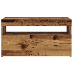 vidaXL Dulapuri TV cu lumini LED, 2 buc., lemn vechi, lemn prelucrat