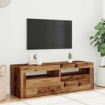 vidaXL Dulap TV cu lumini LED lemn vechi 120x35x40 cm lemn prelucrat vidaXL Dulap TV cu lumini LED lemn vechi 120x35x40 cm lemn prelucrat