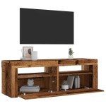 vidaXL Dulap TV cu lumini LED lemn vechi 120x35x40 cm lemn prelucrat vidaXL Dulap TV cu lumini LED lemn vechi 120x35x40 cm lemn prelucrat