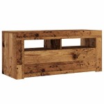 vidaXL Dulap TV cu lumini LED lemn vechi 90x35x40 cm lemn prelucrat vidaXL Dulap TV cu lumini LED lemn vechi 90x35x40 cm lemn prelucrat
