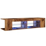 vidaXL Dulap TV cu lumini LED lemn vechi 135x39x30 cm lemn prelucrat vidaXL Dulap TV cu lumini LED lemn vechi 135x39x30 cm lemn prelucrat