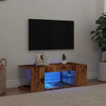 vidaXL Dulap TV cu lumini LED lemn vechi 90x39x30 cm lemn prelucrat vidaXL Dulap TV cu lumini LED lemn vechi 90x39x30 cm lemn prelucrat