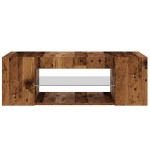 vidaXL Dulap TV cu lumini LED lemn vechi 90x39x30 cm lemn prelucrat vidaXL Dulap TV cu lumini LED lemn vechi 90x39x30 cm lemn prelucrat