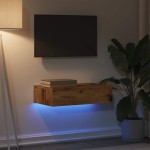 vidaXL Dulap TV cu lumini LED, lemn vechi, 60x35x15,5 cm vidaXL Dulap TV cu lumini LED, lemn vechi, 60x35x15,5 cm