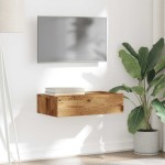 vidaXL Dulap TV cu lumini LED, lemn vechi, 60x35x15,5 cm vidaXL Dulap TV cu lumini LED, lemn vechi, 60x35x15,5 cm