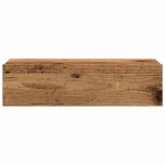 vidaXL Dulapuri TV cu lumini LED, 2 buc., lemn vechi, 60x35x15,5 cm