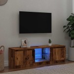 vidaXL Dulap TV cu lumini LED lemn vechi 120x30x36 cm lemn prelucrat vidaXL Dulap TV cu lumini LED lemn vechi 120x30x36 cm lemn prelucrat