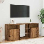 vidaXL Dulap TV cu lumini LED lemn vechi 120x30x50 cm lemn prelucrat vidaXL Dulap TV cu lumini LED lemn vechi 120x30x50 cm lemn prelucrat