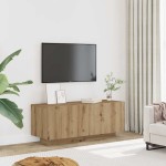 vidaXL Dulap TV, stejar artizanal, 100x35x40 cm, lemn prelucrat vidaXL Dulap TV, stejar artizanal, 100x35x40 cm, lemn prelucrat