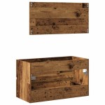vidaXL Dulap de baie cu oglindă Lemn vechi Lemn prelucrat vidaXL Dulap de baie cu oglindă Lemn vechi Lemn prelucrat