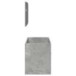 vidaXL Dulap de baie cu oglindă, gri beton, lemn prelucrat vidaXL Dulap de baie cu oglindă, gri beton, lemn prelucrat