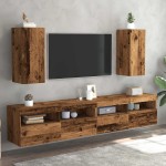 vidaXL Dulapuri TV 2 buc., lemn vechi, 30,5x30x60 cm, lemn prelucrat